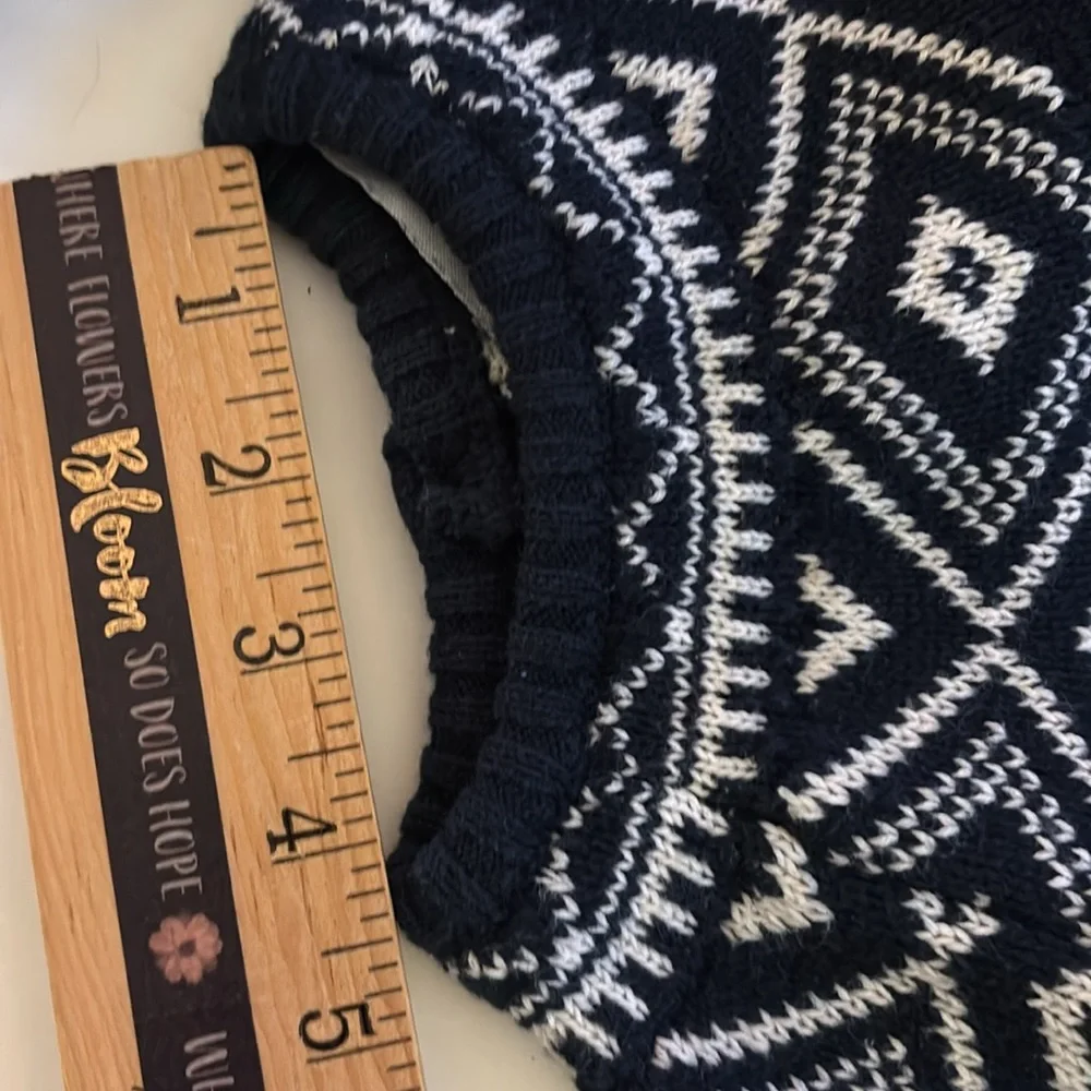 Fair Isle Set Fair Isle Sweater Pants Set for Baby 3-6M Navy Blue Sweater Outfit